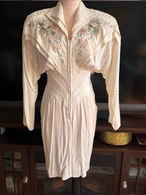 Vintage IIF 80's beaded dress
